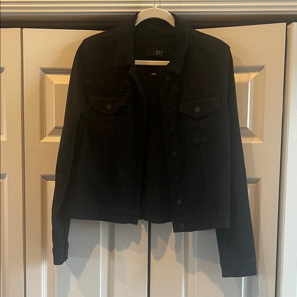Kut from the Kloth Black Jean Jacket
